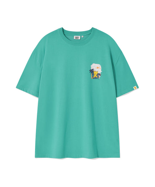 Kiki Ocean Graphic Short Sleeve T-shirt Green