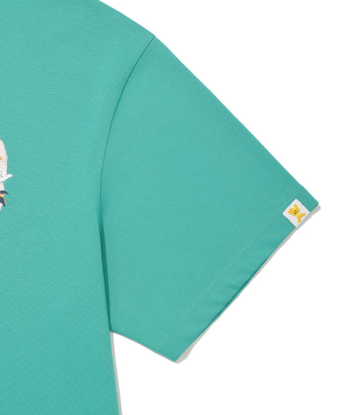 Kiki Ocean Graphic Short Sleeve T-shirt Green