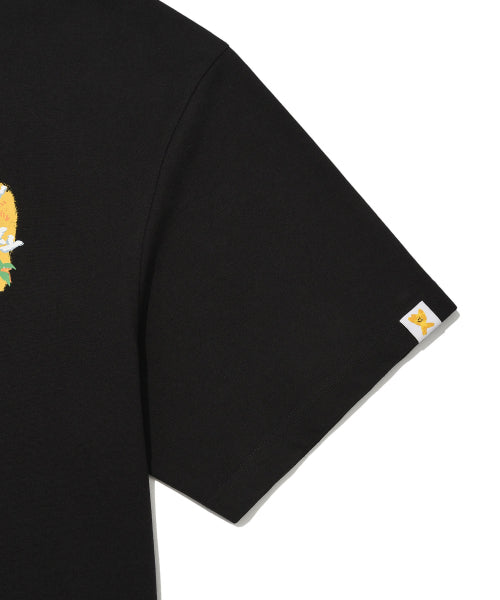 Kiki Ocean Graphic Short Sleeve T-Shirt Black