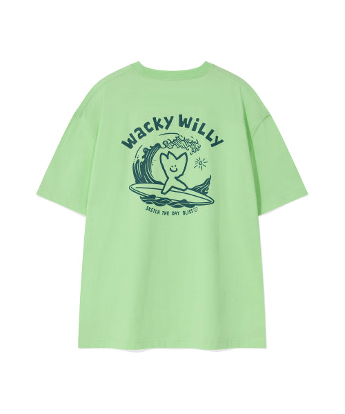 Surf Kiki Graphic Short Sleeve T-Shirt Green
