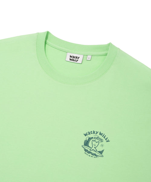 Surf Kiki Graphic Short Sleeve T-Shirt Green
