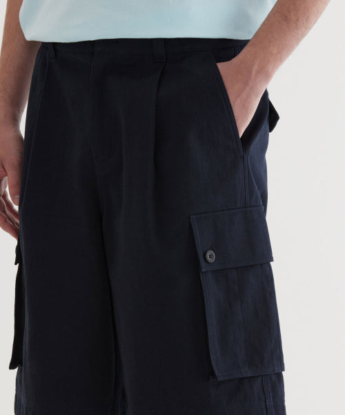 COTTON BERMUDA CARGO SHORTS