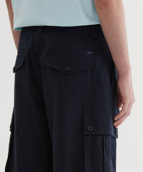 COTTON BERMUDA CARGO SHORTS