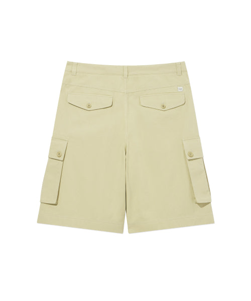 COTTON BERMUDA CARGO SHORTS