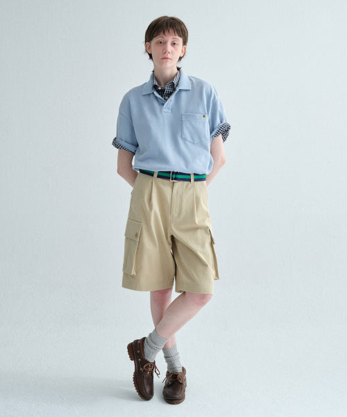 COTTON BERMUDA CARGO SHORTS