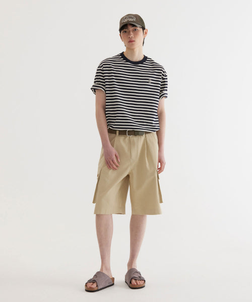 COTTON BERMUDA CARGO SHORTS