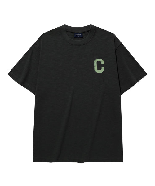 CRACK C LOGO SLUB T-SHIRT