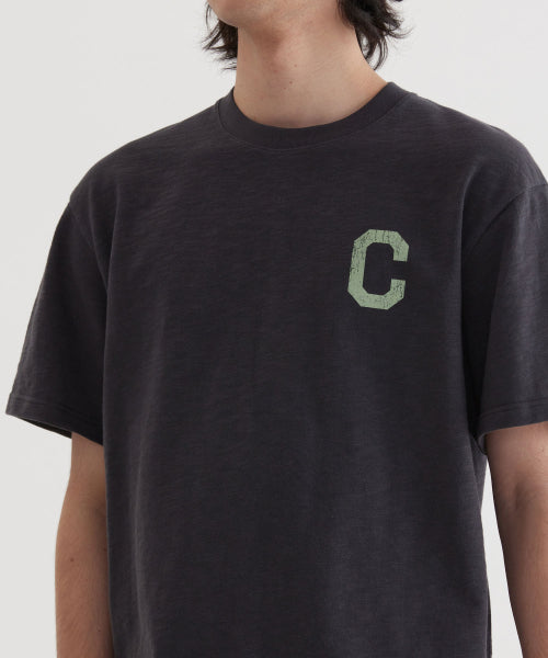 CRACK C LOGO SLUB T-SHIRT