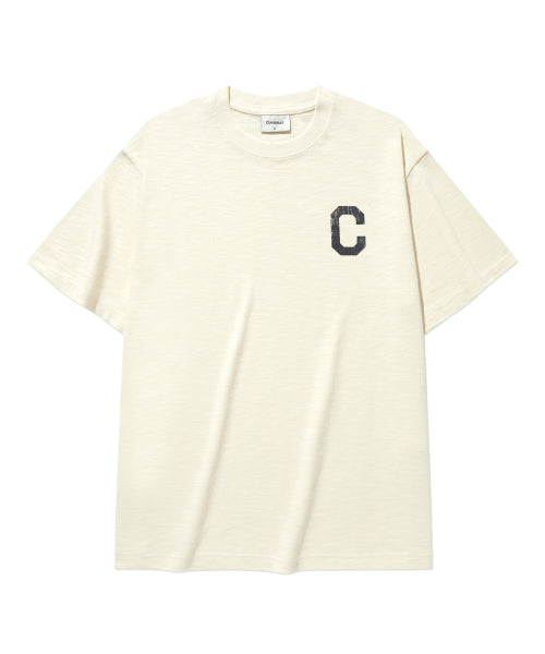 CRACK C LOGO SLUB T-SHIRT
