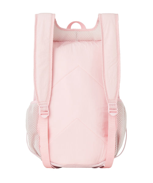 Nylon Shirring Ribbon Backpack [PINK]