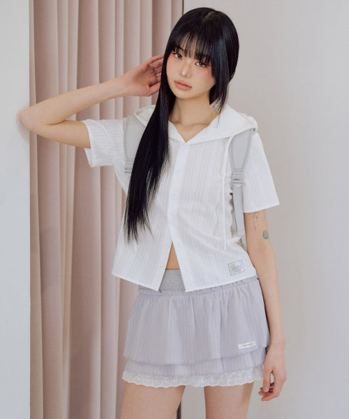 Rayon Summer Tutu Skirt Pants [GREY]