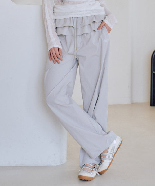 Nylon Tutu Sweat Pants [GREY]