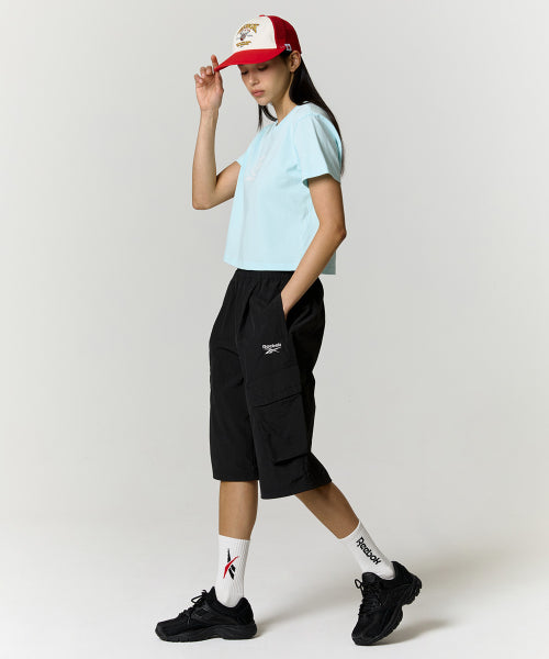 나일론 버뮤다 카고 쇼츠 - 블랙