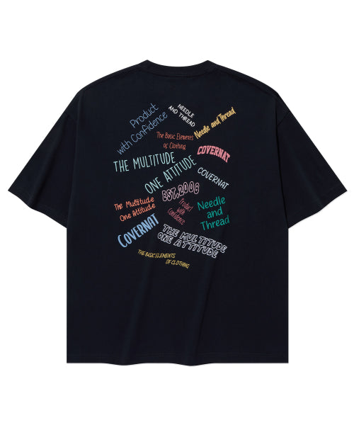 MULTI TYPOGRAPHIC T-SHIRT