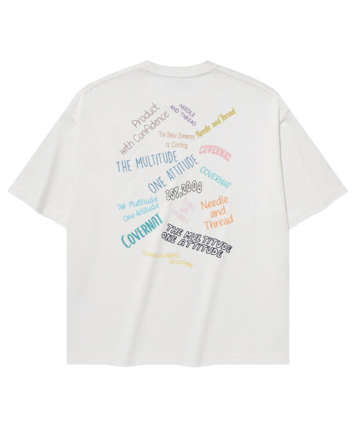 MULTI TYPOGRAPHIC T-SHIRT