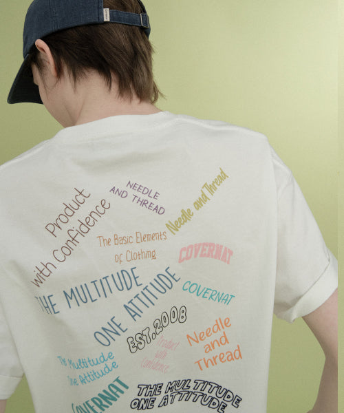 MULTI TYPOGRAPHIC T-SHIRT