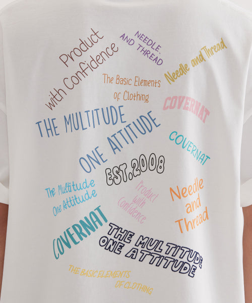 MULTI TYPOGRAPHIC T-SHIRT