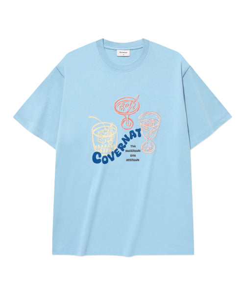 KITSCH COCKTAIL GRAPHIC T-SHIRT
