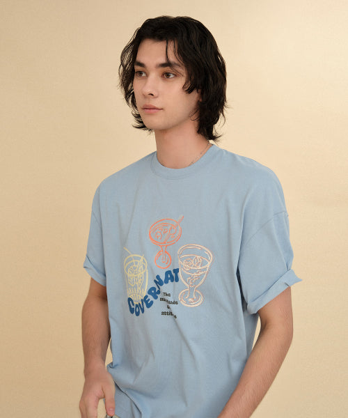 KITSCH COCKTAIL GRAPHIC T-SHIRT