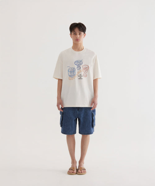 KITSCH COCKTAIL GRAPHIC T-SHIRT