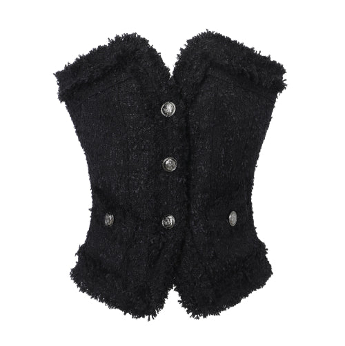 Antique Tweed Top (black)