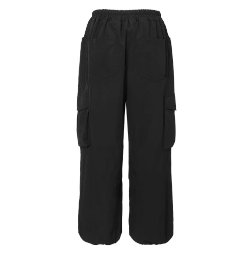 Shirring Parachute Pants (black)