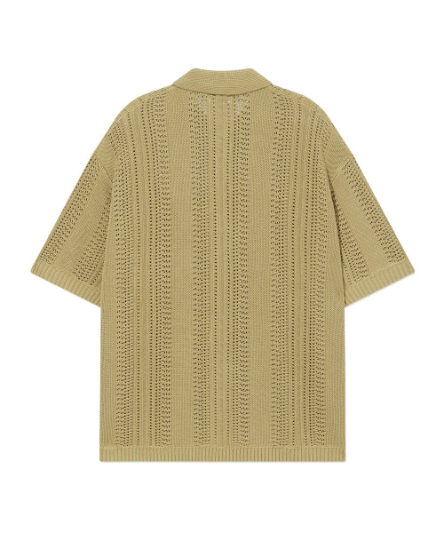 CROCHET HALF KNIT SHIRTS