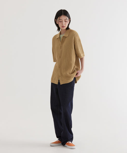CROCHET HALF KNIT SHIRTS