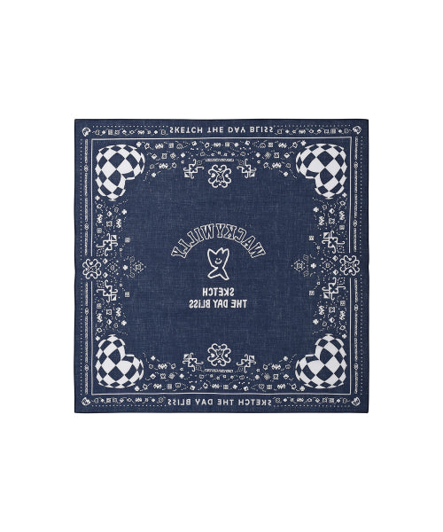 Paisley Bandana Navy