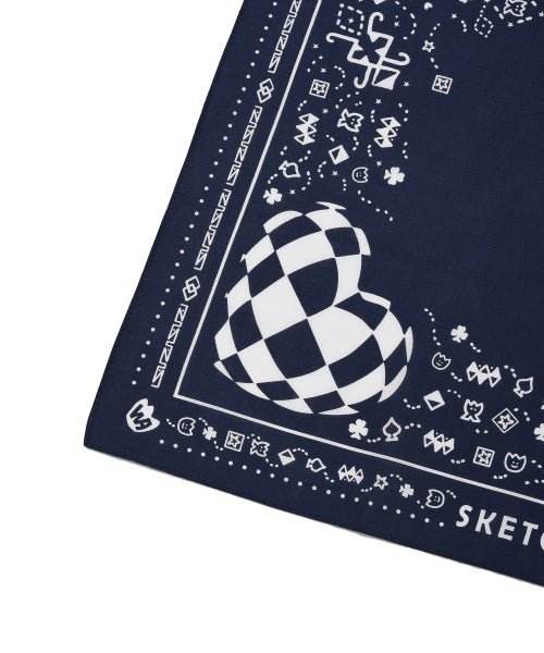Paisley Bandana Navy