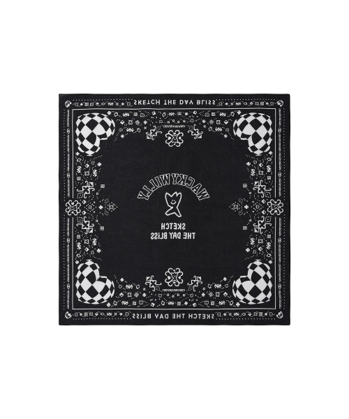 Paisley Bandana Black
