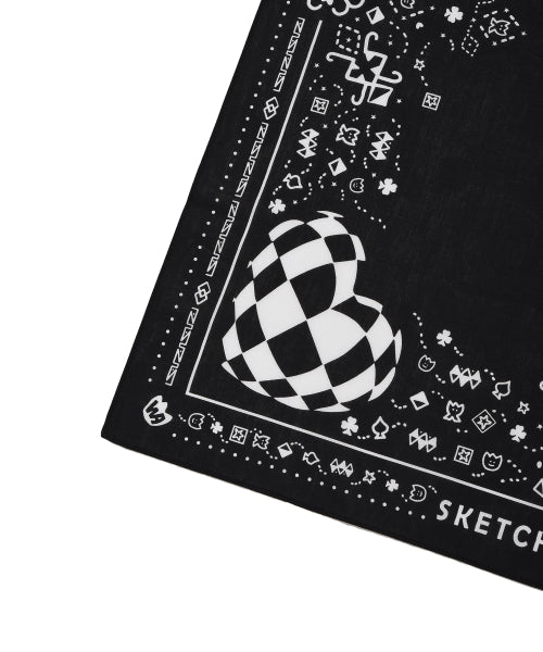 Paisley Bandana Black