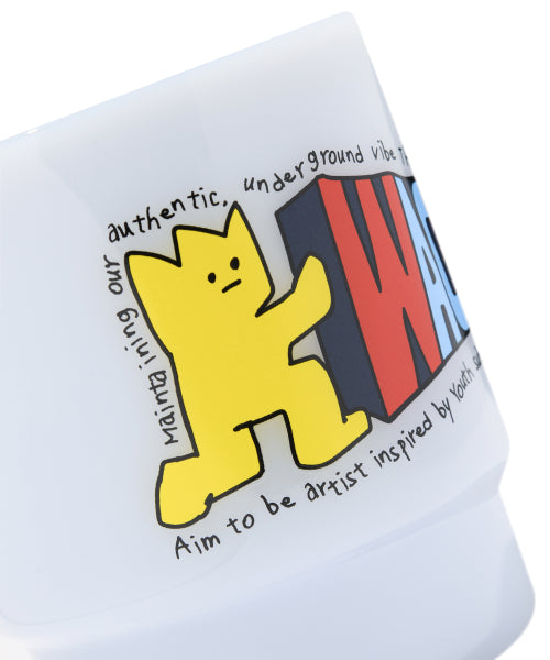 Kiki Graphic Milk Glass Blue