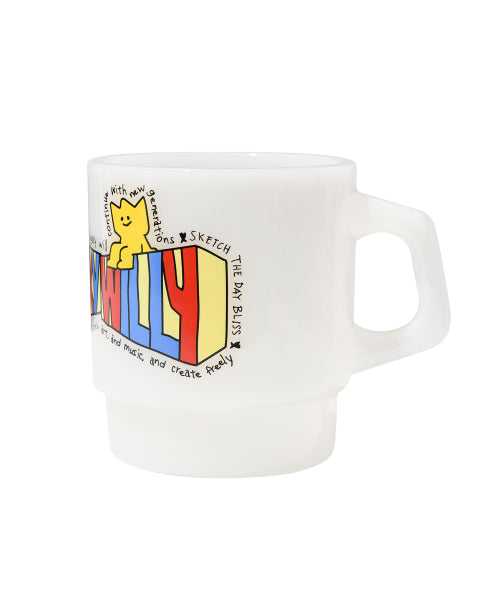 Kiki Graphic Milk Glass White