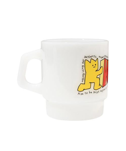Kiki Graphic Milk Glass White
