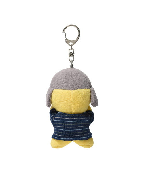Kiki trapper hat key ring yellow