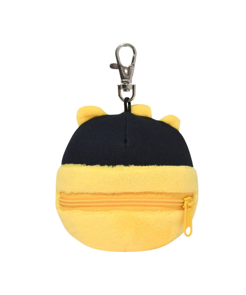 Kiki ball cap pouch key ring yellow