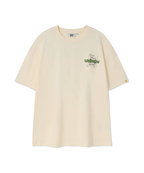 Kiki Island Graphic Short Sleeve T-shirt Cream