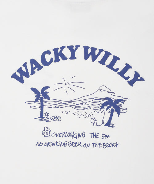 Beach Graphic Vacation Short-Sleeved T-shirt White