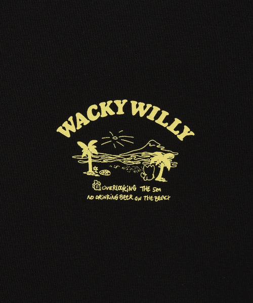 Beach Graphic Vacation Short-sleeved T-shirt Black