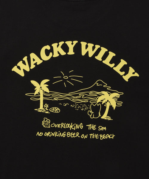 Beach Graphic Vacation Short-sleeved T-shirt Black