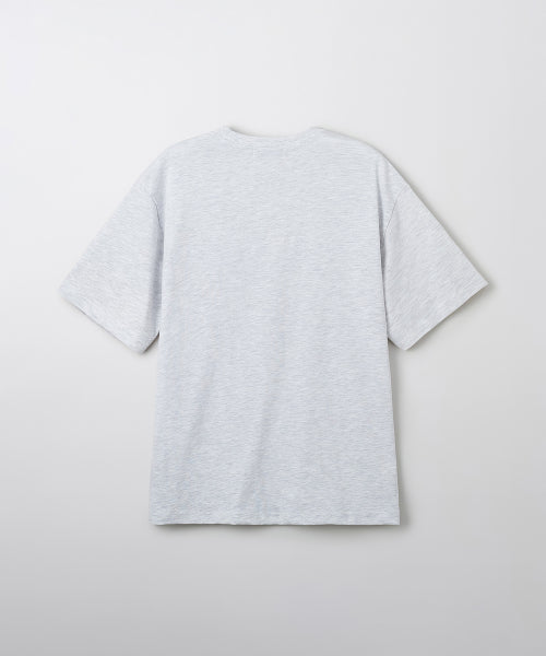 [Crushed Bear] Crusted Short-Sleeved T-shirt (LIGHT MELANCE GRAY)_SPRLF37U02
