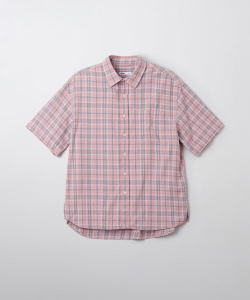 Checkered Short-Sleeved Shirt_SPYWF37C51