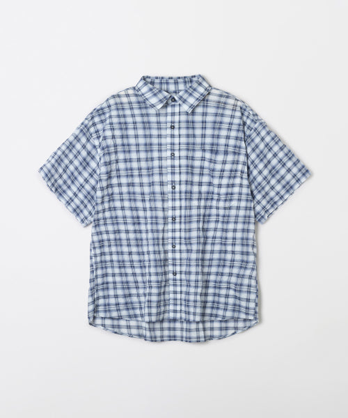 Checkered Short-Sleeved Shirt_SPYWF37C51