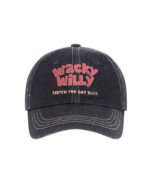 typo denim ball cap (3 colors)