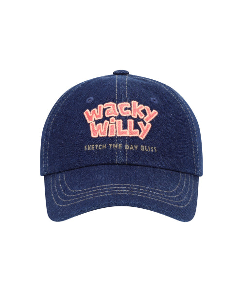 typo denim ball cap (3 colors)