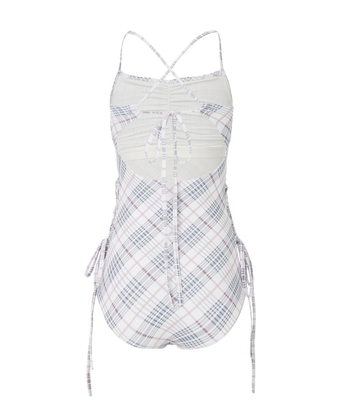 Checkered Monokini [WHITE]