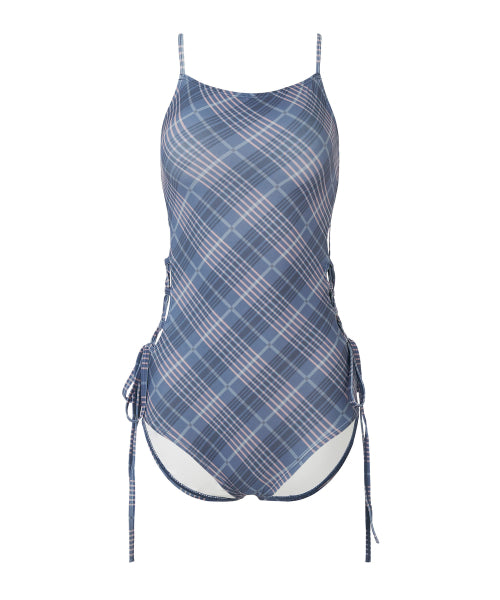 Checkered Monokini [NAVY]