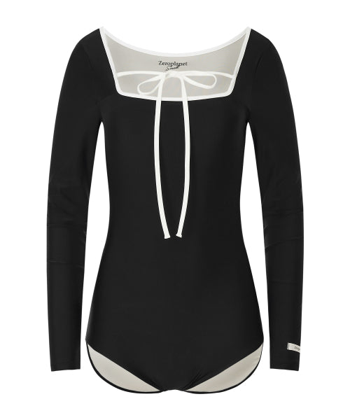 Square Ribbon Monokini [BALCK]