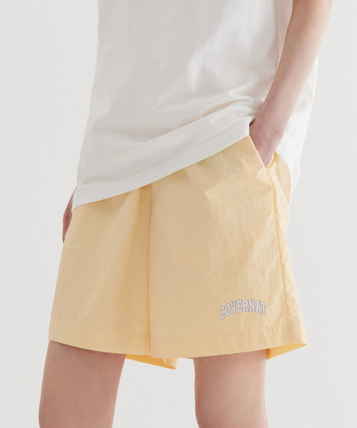 Regular Easy Nylon Shorts Yellow